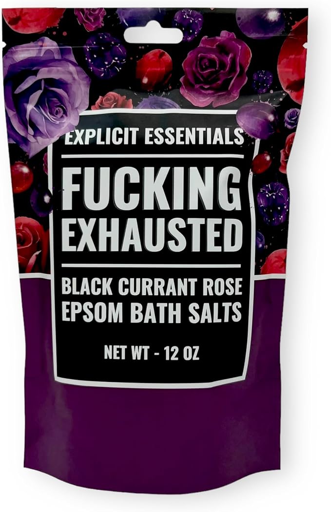 Explicit Essentials Black Currant Rose Epsom Bath Salts, Relaxation Blend by ExplicitEssentials