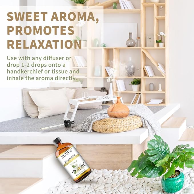EUQEE Vanilla Essential Oil 118 ml Premium Vanilla Oil - Image 4