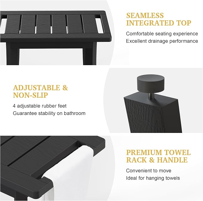 HIPS Shower Bench Inside Shower Stool - Image 5