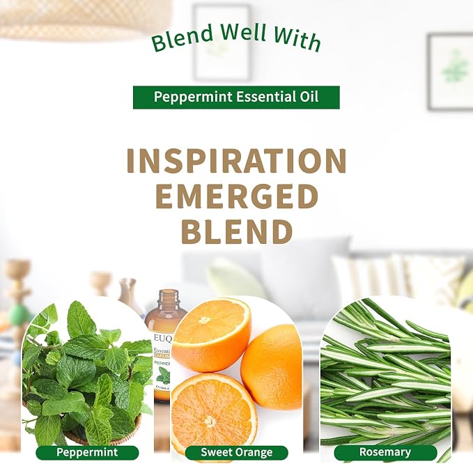 EUQEE Peppermint Essential Oil 118 ml Pure Peppermint Oil - Image 8