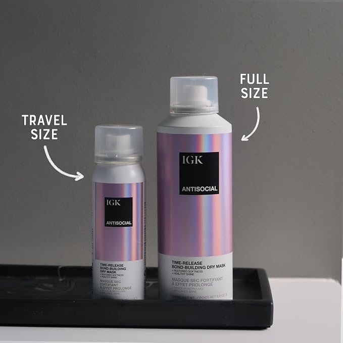 IGK Antisocial Dry Hair Mask – Leave-in Overnight Mask | Hair Bond-Building - Image 2