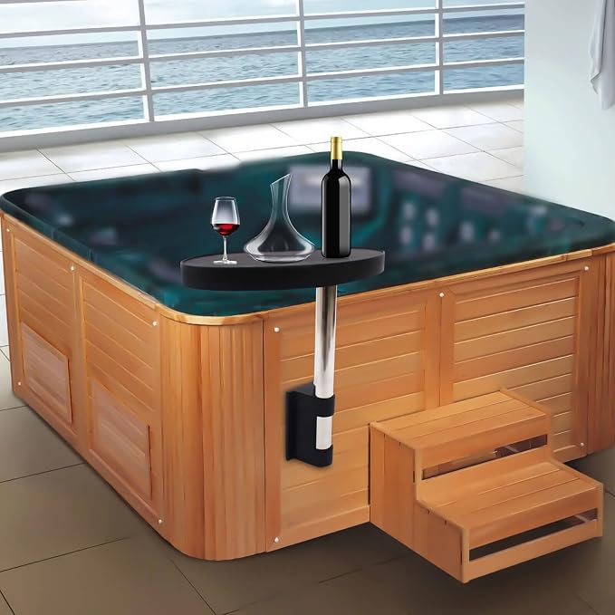 Swim Pool Bathtub Side Table Tray Accessories Leisure Spa Caddy, 360° Rotation by kunghei
