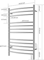 HEATGENE Towel Warmer Wall Mount Electric Plug-in/Hardwired Heated Towel Rack - Image 5