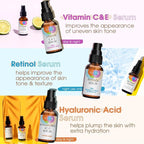 GLEOW Retinol Serum for Face, Vitamin C - Image 3