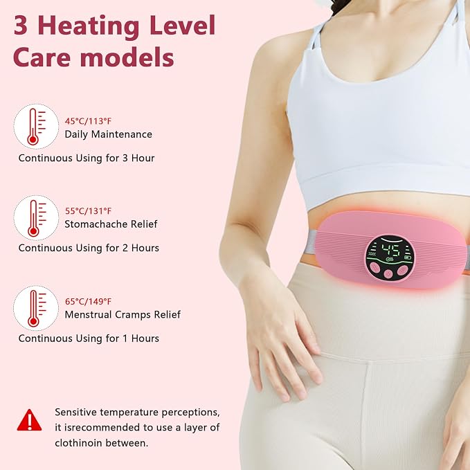 HOTBAG Heating Pad for Period Cramps Portable Cordless 3S Fast Period Heating - Image 4