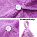 M-bestl 2 Pack Microfiber Hair Towel Wrap, Hair Drying Towel - Image 4