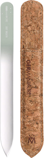 GERMANIKURE Glass Nail File in Cork Sleeve by GERMANIKURE