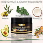 2 Pack Moroccan Black Soap Hammam, Morocco Body Scrub - Image 5