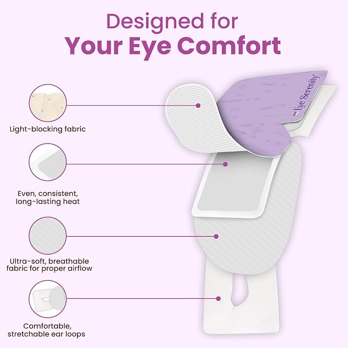 Eye Serenity Steam Eye Mask, Heated Eye Mask, Self Heating Warm Compress - Image 8