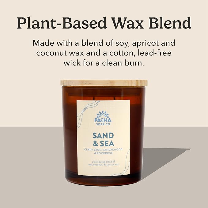 PACHA SOAP Co. Sand & Sea Candle, 7 oz - Image 4