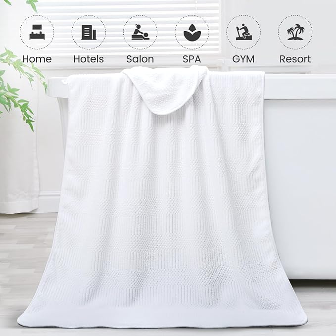 JML Bath Towels Set, Large Microfiber Body Towel - Image 6
