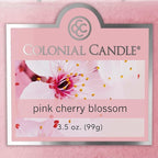 Colonial Candle Pink Cherry Blossom Scented Jar Candle, 2 Wick, 3.5 oz - Image 6