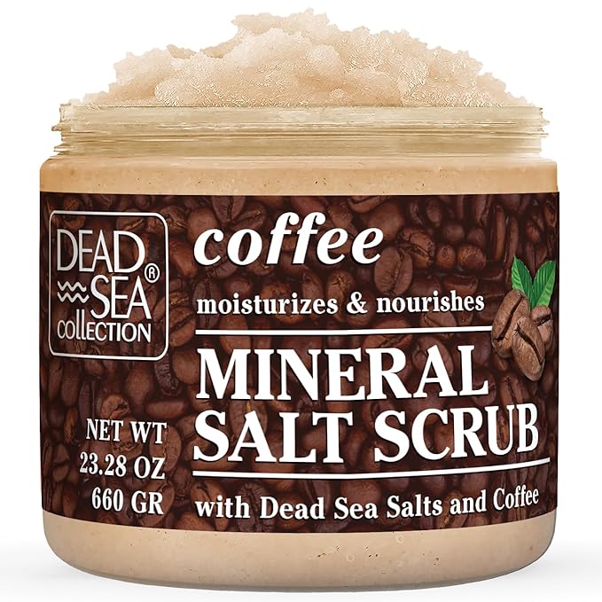Dead Sea Collection Coffee Scented Salt Body Scrub by DeadSeaCollection