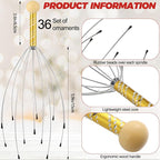 Soaoo 36 Pcs Scalp Massager Manual Head Massager Christmas Relaxing Gifts - Image 2