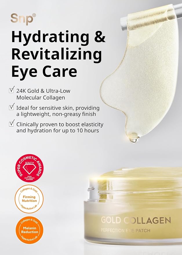 SNP 125Da Collagen + 24K Gold Perfection Eye Patch | Nourishing Under Eye - Image 2