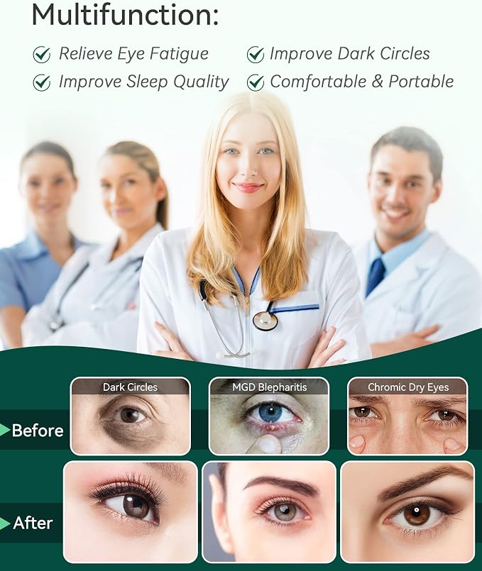 30PCS Steam Eye Masks for Dry Eyes & Fatigue Relief, Self-Heating Eye Mask for - Image 5