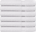 Towel and Linen Mart 100% Cotton White 6 Pack Bath Towel Set, Quick Dry - Image 4