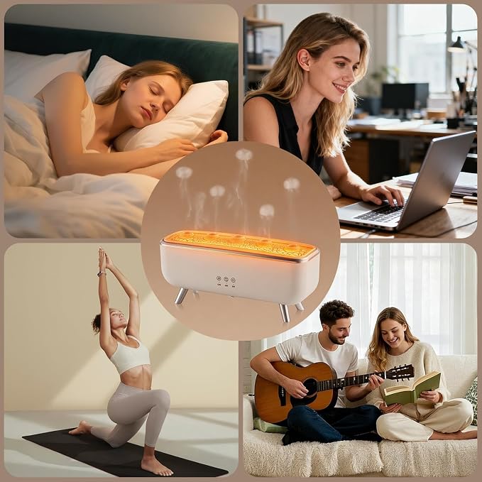 Jellyfish Diffuser Humidifier, Essential Aromatherapy 300ML Ultrasonic Diffuser - Image 6