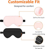 Amazon Basics Genuine Natural Mulberry Silk Curved Sleep Eye Mask - Image 3