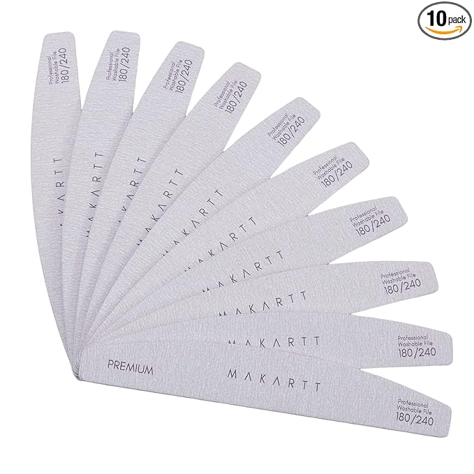 Makartt Nail Files: 180/240 Grit Emery Boards by Makartt