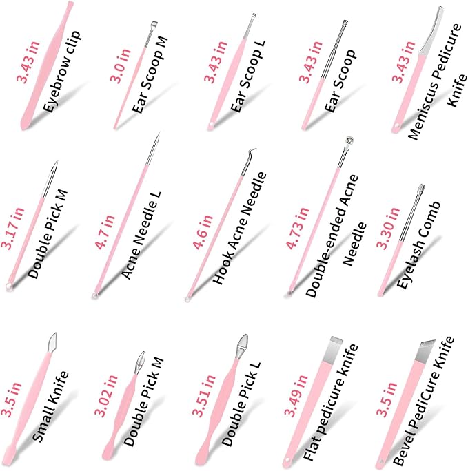 MINKINH 26-Piece Professional Manicure Set，Features Stainless Steel Tools - Image 6