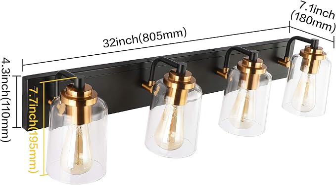 SOLFART Vintage Vanity Lighting Fixtures - Image 5