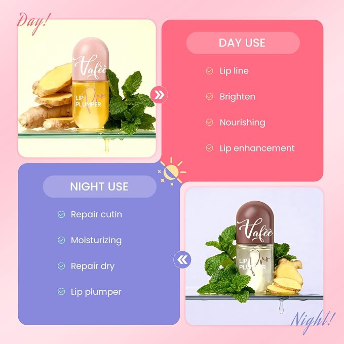 Lip Plumper by Vafee, Natural Lip Plumper and Lip Care Serum, Lip Enhancer - Image 5