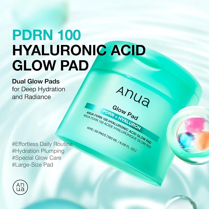 Anua PDRN 100 Hyaluronic Acid Pad, Hydrating Dual-Textured Toner Pads, Salmon - Image 2