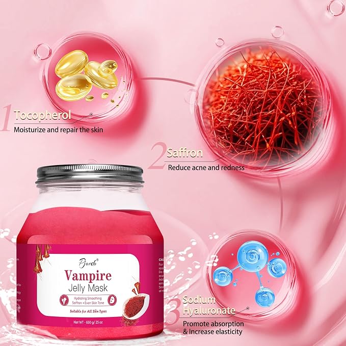 Pjordo Jelly Masks for Facials Professional, Vampire Jelly Mask Powder - Image 3