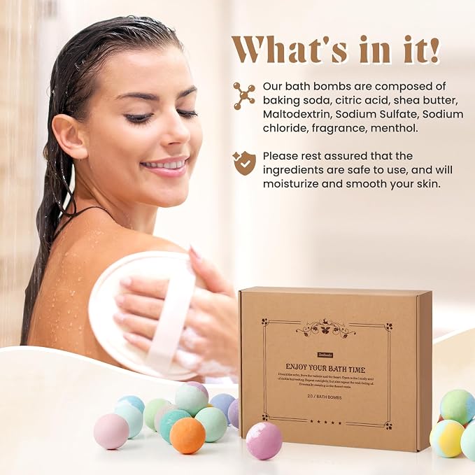 ZenBombs Bath Bombs Set, Handmade Bubble Bath & Fizzy, Ideal Presents - Image 6