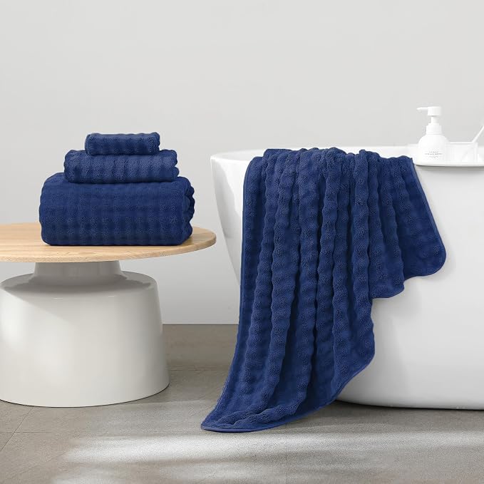 KBY Bath Towels Set of 2, Extra Large Bath Sheets 40X80 Inches, Quick Dry - Image 2