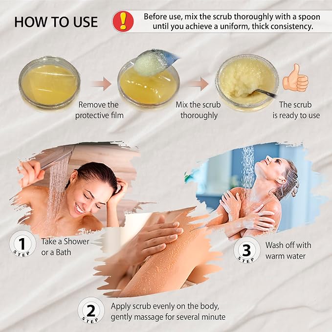 Dead Sea Collection Coffee Scented Salt Body Scrub - Image 6