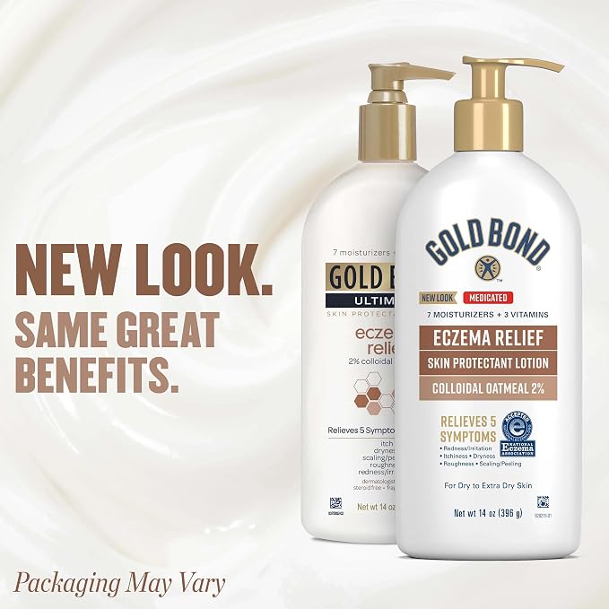 Gold Bond Medicated Eczema Relief Skin Protectant Lotion, 14 oz Lotion - Image 3