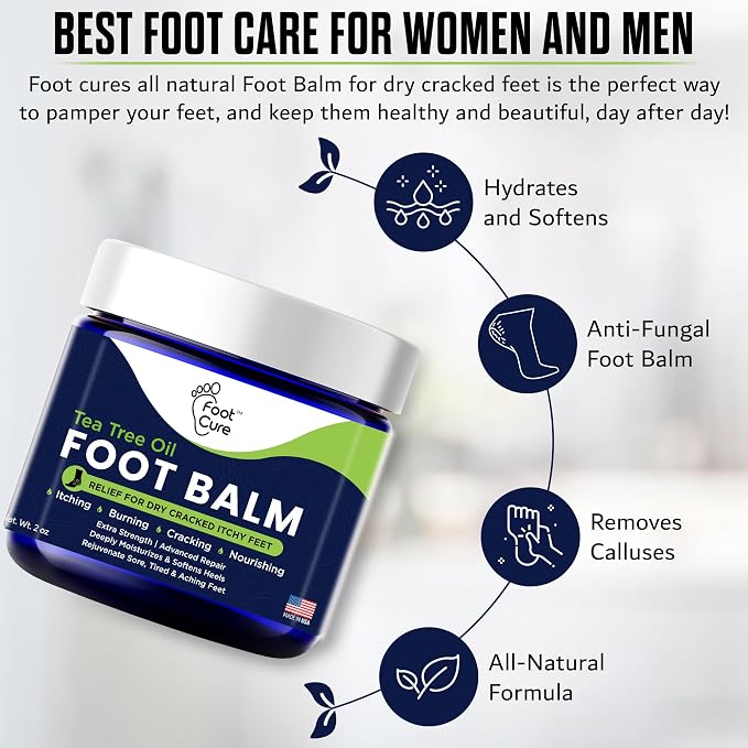 FOOT CURE Tea Tree Oil Balm – Moisturizer - Image 3