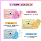 PEAUAMIE Under Eye Patches Gold and Hyaluronic Acid - Image 3