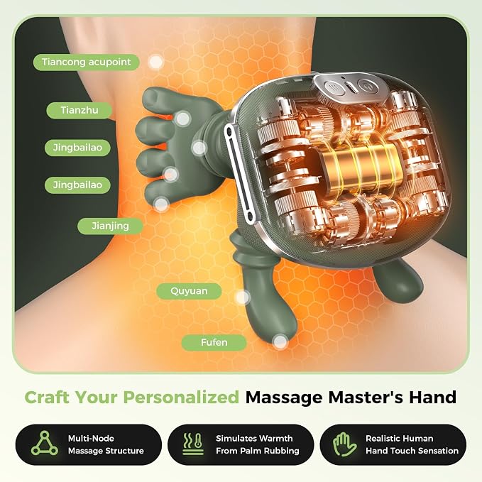 2026 Upgrade Edition 4D Neck and Shoulder Heat Massager, Wireless Portable Neck - Image 6