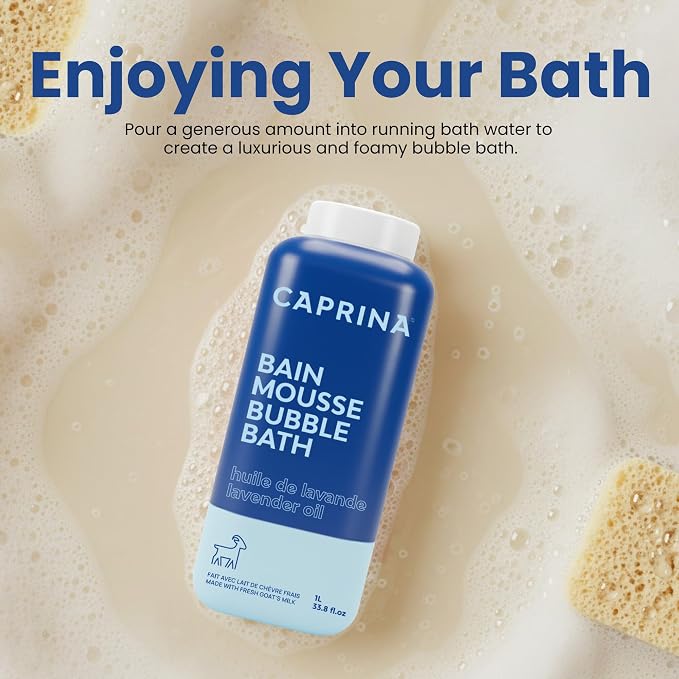Caprina Fresh Goat’s Milk Bubble Bath, Hydrating Relaxing Foam Bath, - Image 6