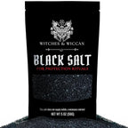 Black Salt for Protection Rituals & Wiccan Spells, Handcrafted Negative Energy by WitchesandWiccan