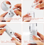 Mudder 4 Pcs Nano Facial Mister Handy Nano Mist Sprayer 30ml Visual Water Tank - Image 6
