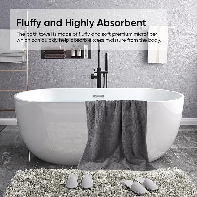 HOMEXCEL Bath Sheets Towels Set Pack of 2, Ultra Soft Bath Towels - Image 5