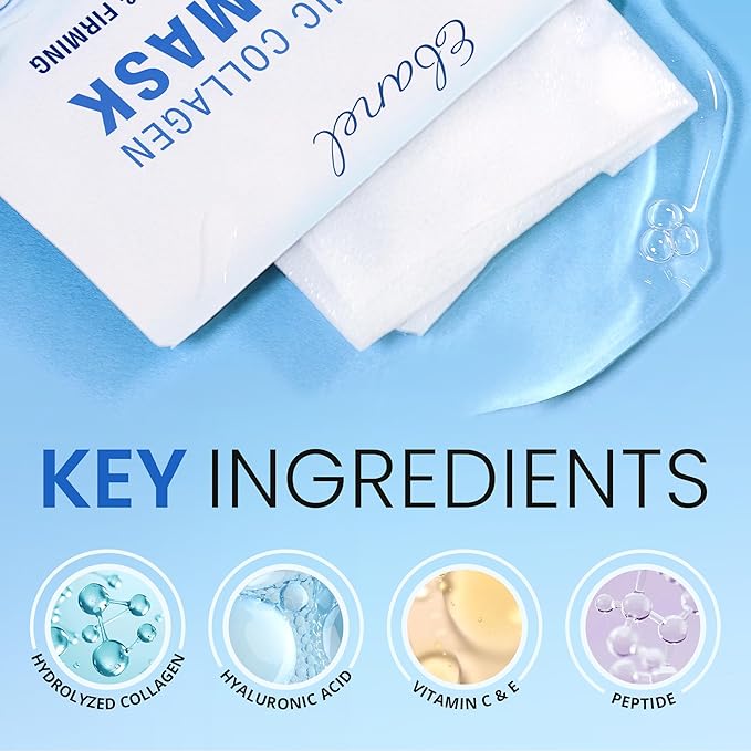 Ebanel 10 Pack Collagen Face Mask - Image 3