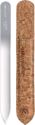 GERMANIKURE Glass Nail File in Cork Sleeve by GERMANIKURE