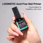 LOUINSTIC Nail Prep Dehydrator and Acid-Free Primer, Quick-Dry & Safe - Image 8