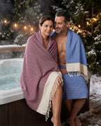 Bazaar Anatolia Turkish Beach Towel 100% Cotton Bath Towels 71x39 Quick Dry - Image 2