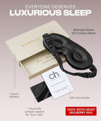 SUNDAYSILKS™ 3D Contoured Silk Sleep Mask | Padded Silk Eye Mask - Image 3