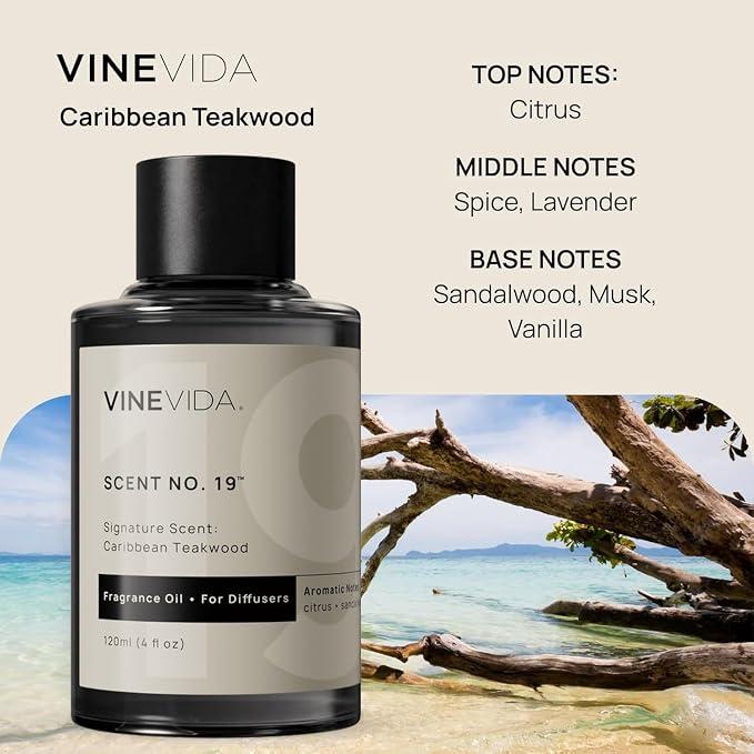 VINEVIDA Caribbean Teakwood Diffuser Oil - Image 2