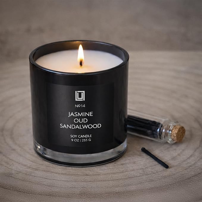 Lulu Candles | Lemon & Vanilla Bean | Luxury Scented Soy Jar Candle | Hand - Image 7