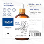 HIQILI Basil Essential Oil, 100% Pure & Natural, Diffuser in Bedroom, Mediation - Image 7