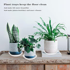 4 Pack of 16 inch Plant Saucer, Large Plant Tray, Heavy Sturdy Plant Drainage - Image 5