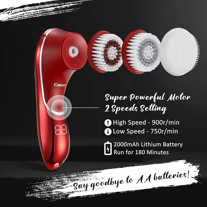 Facial Cleansing Brush, Electric Face Scrubber, Facial Cleansing Brush - Image 3